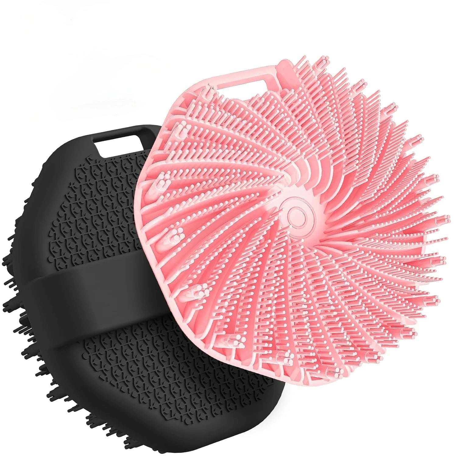 Silicone Body Scrubber & Exfoliating Shower Brush with Non-Slip Grip - 12
