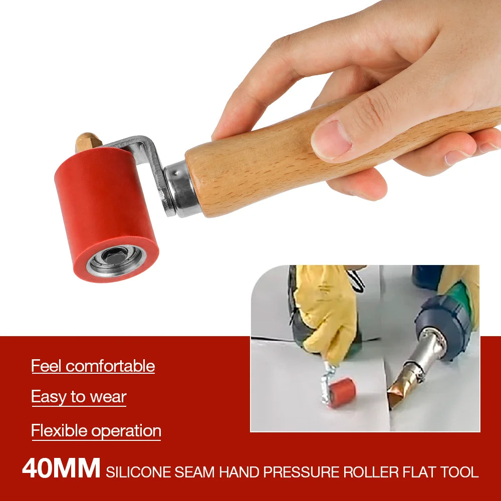 Silicone Seam Roller & Brass Penny Roller for PVC TPO EPDM Roofing Welding