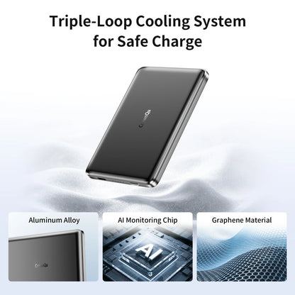 Magnetic Wireless Power Bank 20W Fast Charging Slim Metal Battery Pack