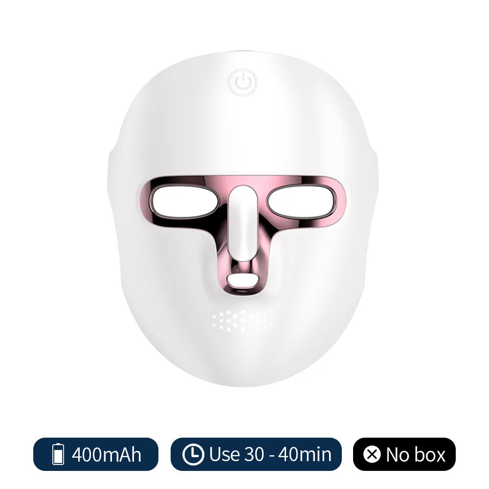 7 Color LED Face & Neck Mask - Anti-Aging Light Therapy - 52