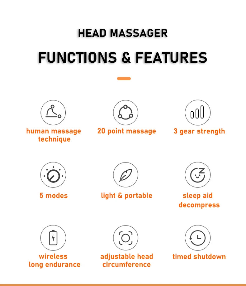 Electric Scalp Massager with Red Light & Vibration Therapy - 7