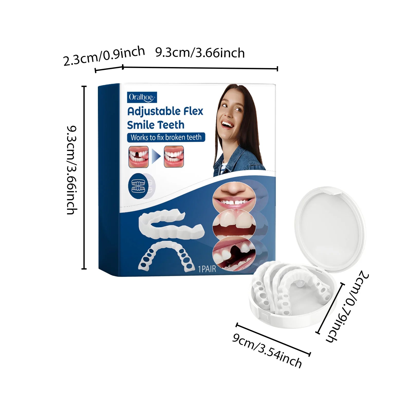 Snap-On Adjustable Smile Veneers for Instant Teeth Coverage and Whitening - 9