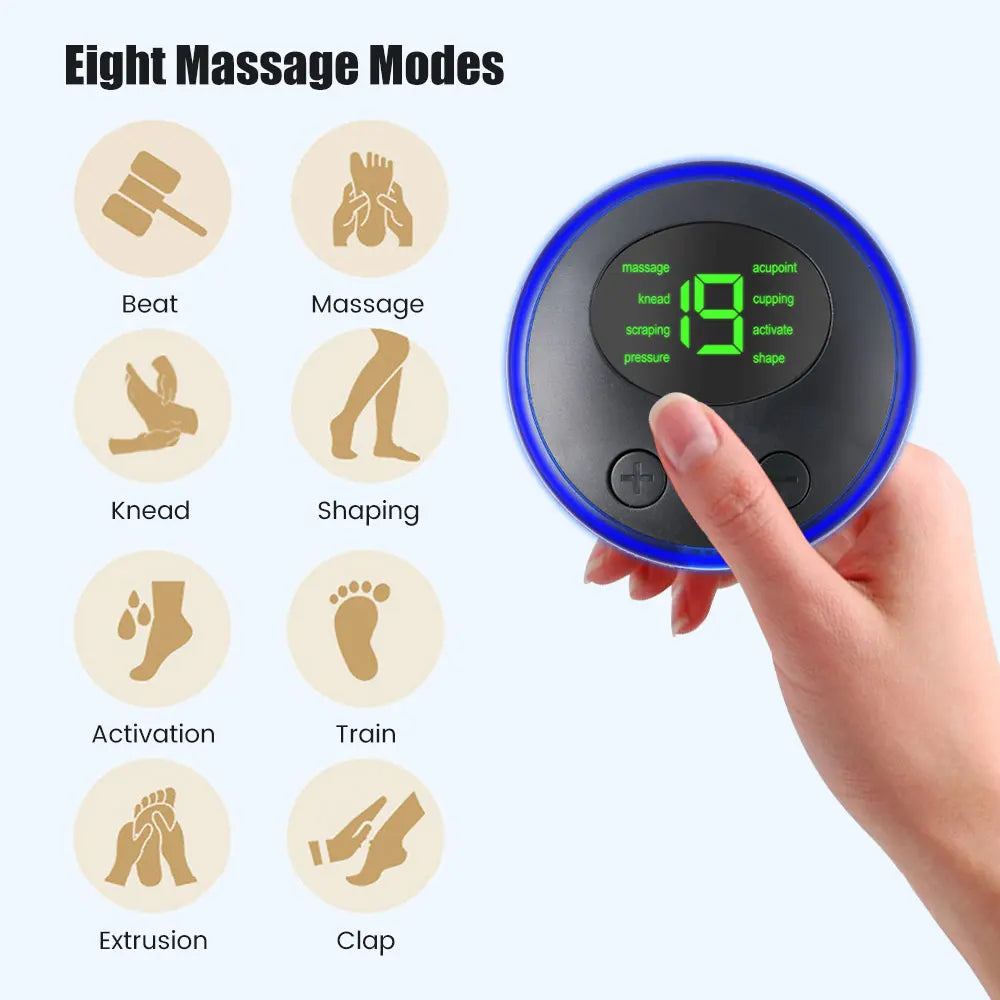 Mini EMS Neck & Body Massager - Portable TENS Muscle Stimulator