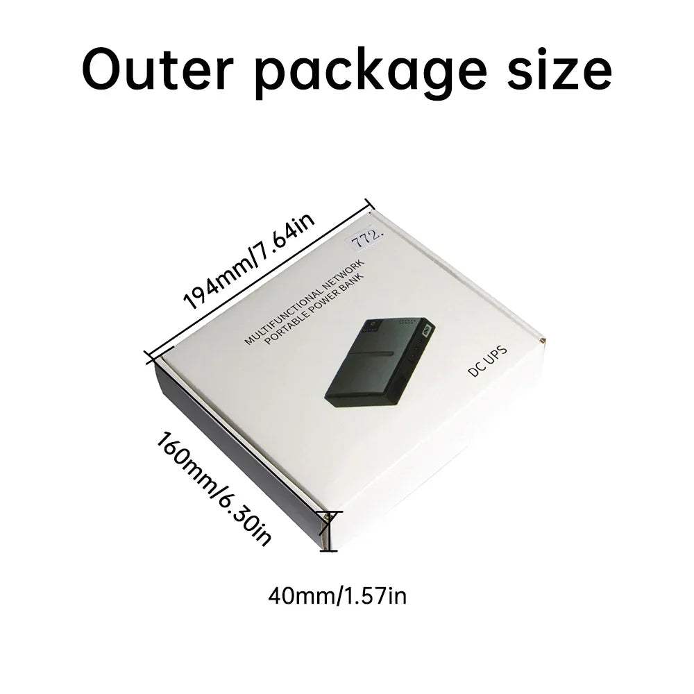 Mini UPS DC Power Supply for Routers, WiFi & Security Cameras (18W) - 10