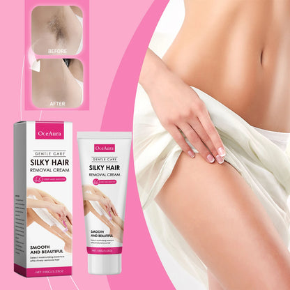 Gentle Body Hair Removal Cream & Soothing Aftershave Oil Set