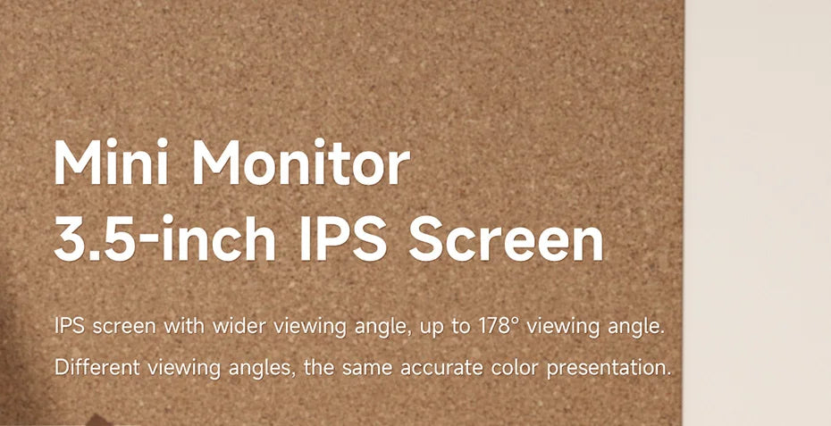 3.5" IPS Mini PC Data Monitor & USB-C Docking Station for Laptop - 18