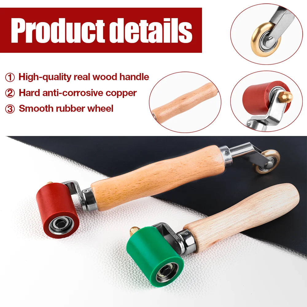 Silicone Seam Roller & Brass Penny Roller for PVC TPO EPDM Roofing Welding - 4
