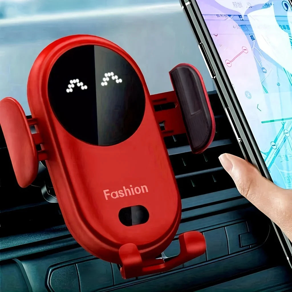 Smart Infrared Auto-Clamping 30W Fast Wireless Car Charger Mount - 1