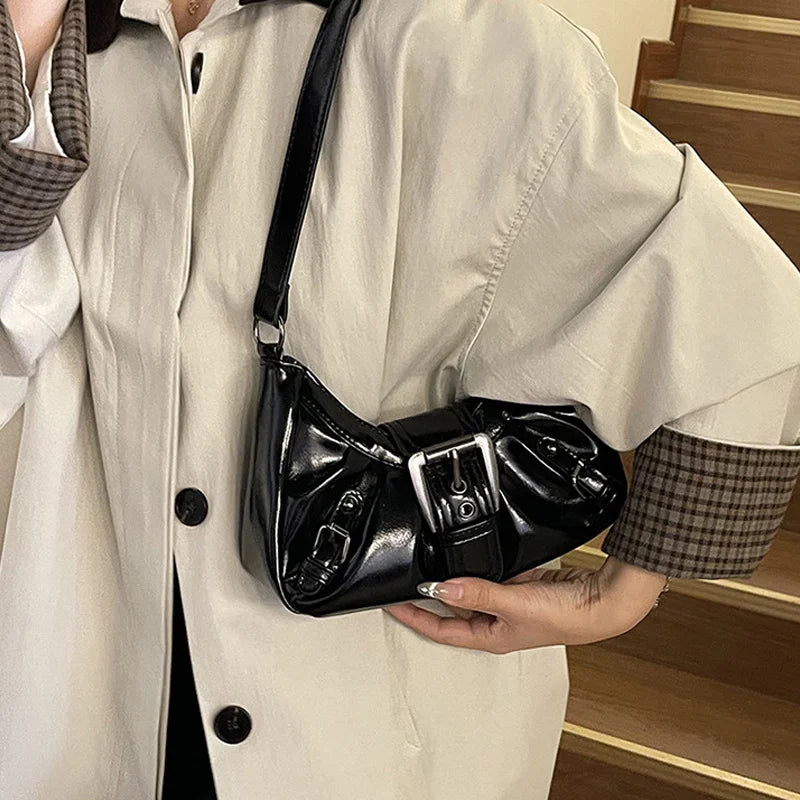 Luxury Retro Pleated Hobo Bag