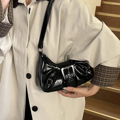 Luxury Retro Pleated Hobo Bag