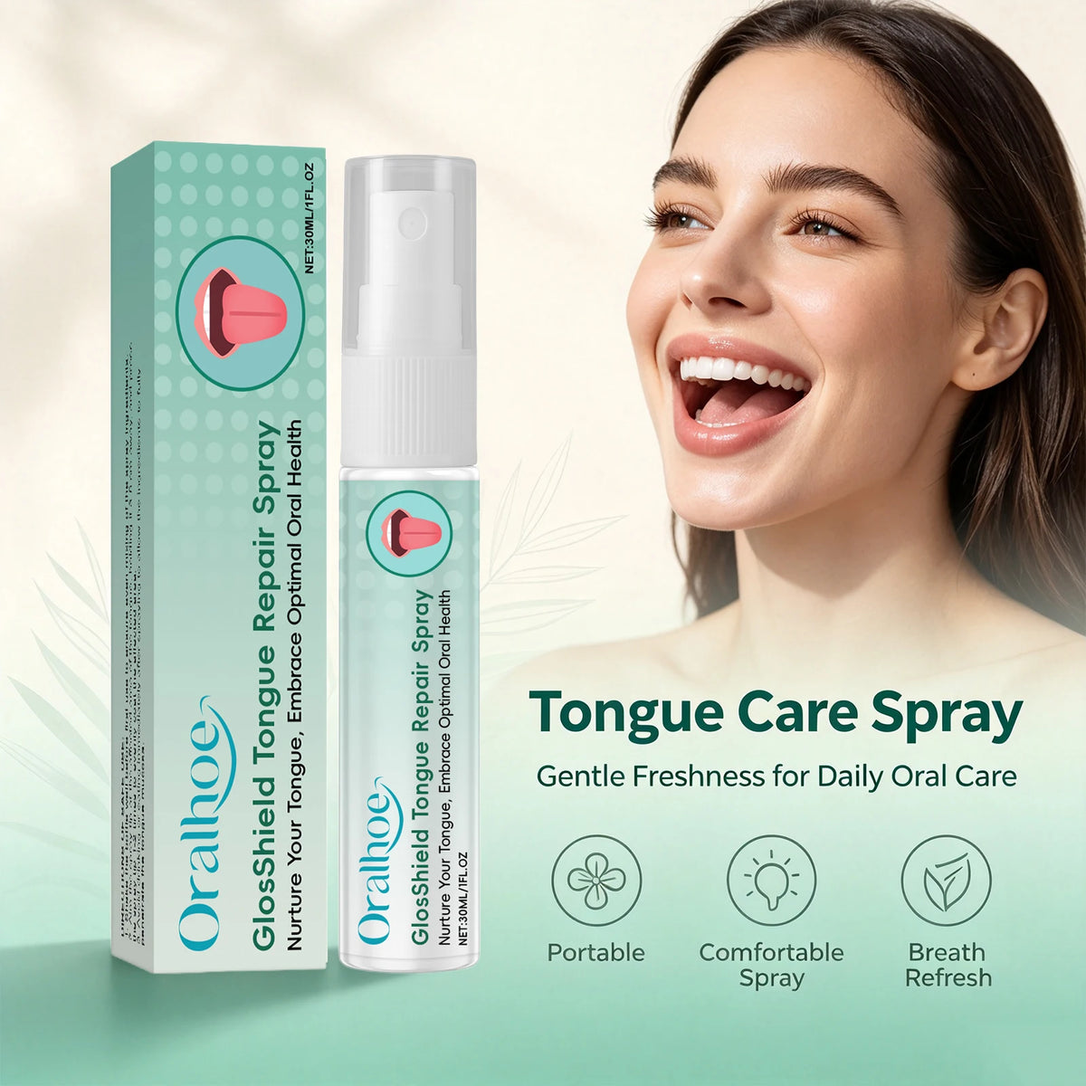 Tongue Coating & Bad Breath Repair Spray – Natural Oral Hygiene Care