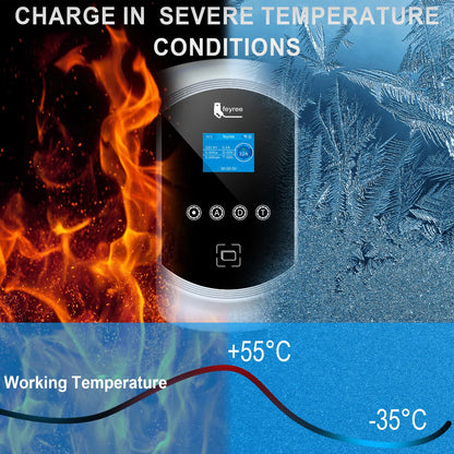 Fast Tesla NACS EV Home Charging Station 7.6KW-12KW WiFi App Control