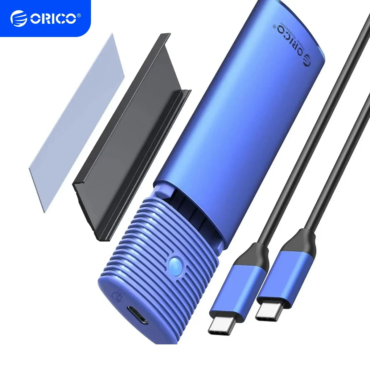 ORICO M.2 NVMe SATA SSD Enclosure Adapter USB 3.2 10Gbps Tool-Free Case - 1