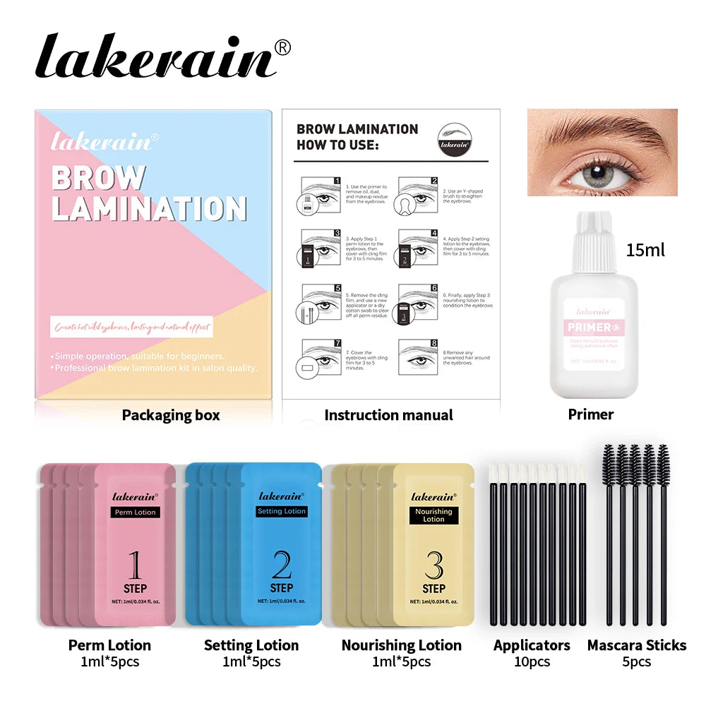 Professional DIY Eyebrow Lamination & Brow Perm Lift Kit - 4