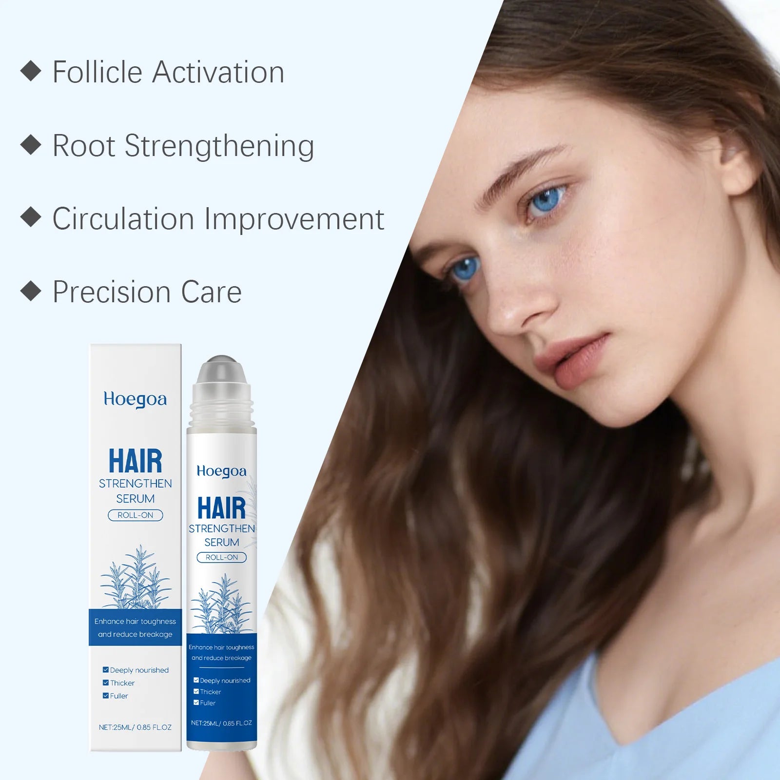 Rosemary Hair Growth Serum Roll-On for Scalp & Hair Strength - 6