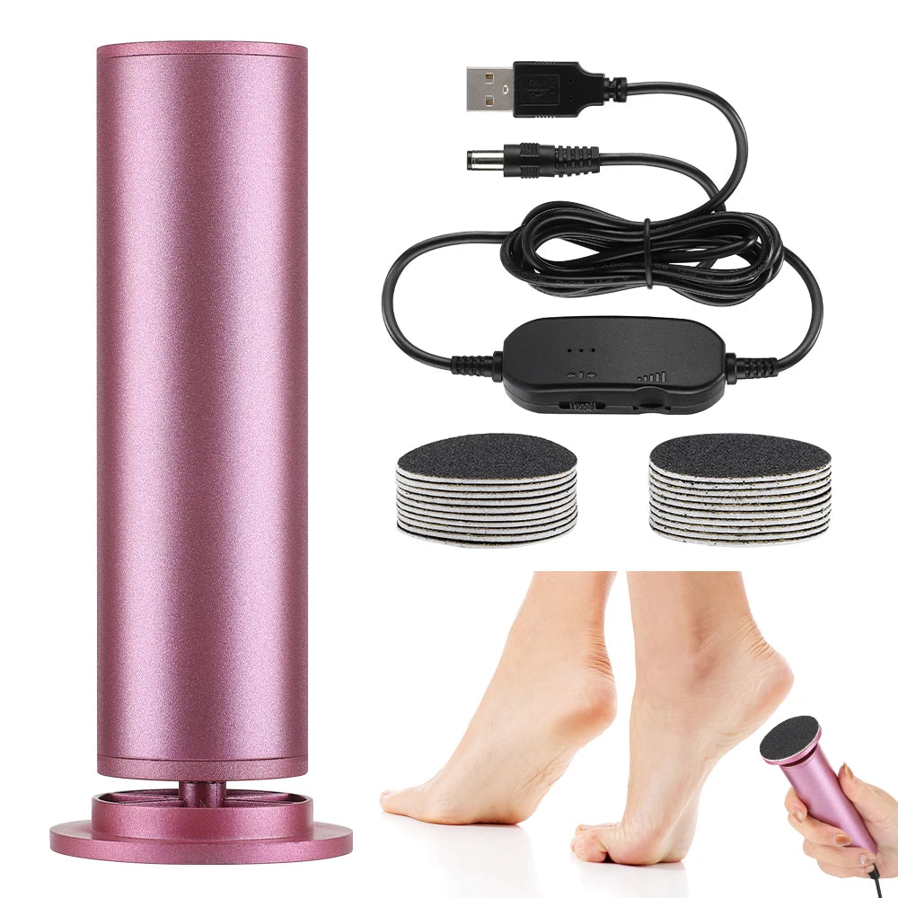 Electric Callus Remover for Feet - Professional Pedicure Foot File with 20 Discs - 16
