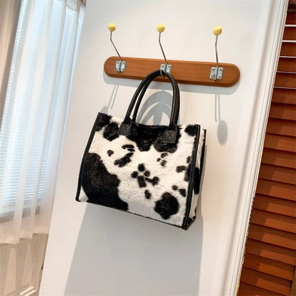 Leopard Faux Fur Tote