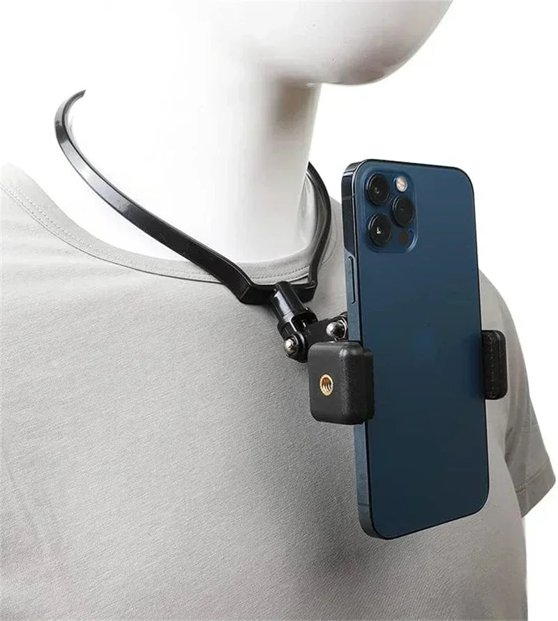Hands-Free Neck Phone Mount for First-Person POV Video Recording