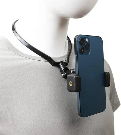 Hands-Free Neck Phone Mount for First-Person POV Video Recording