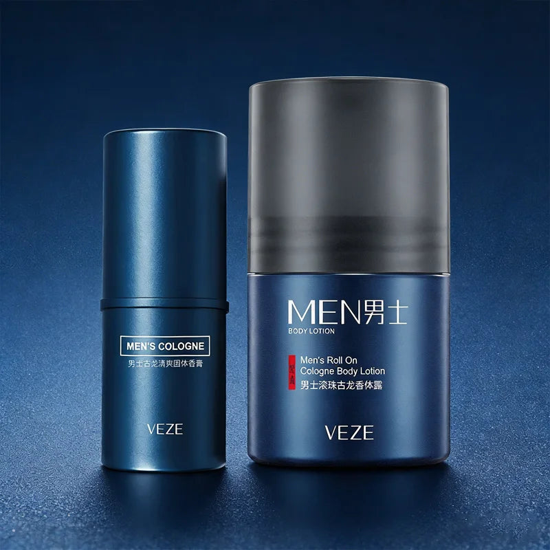 Solid Cologne Stick for Men - Portable Long-Lasting Fresh Scent