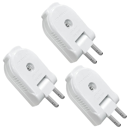 90-Degree Rotating US Power Plug Adapter - Space Saving Swivel Socket