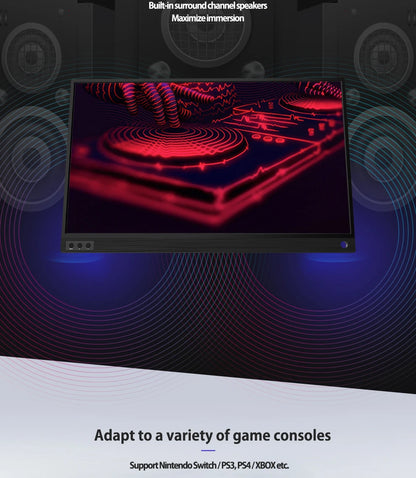 15.6" Portable Monitor 1080P IPS Full HD Laptop & Phone Second Screen