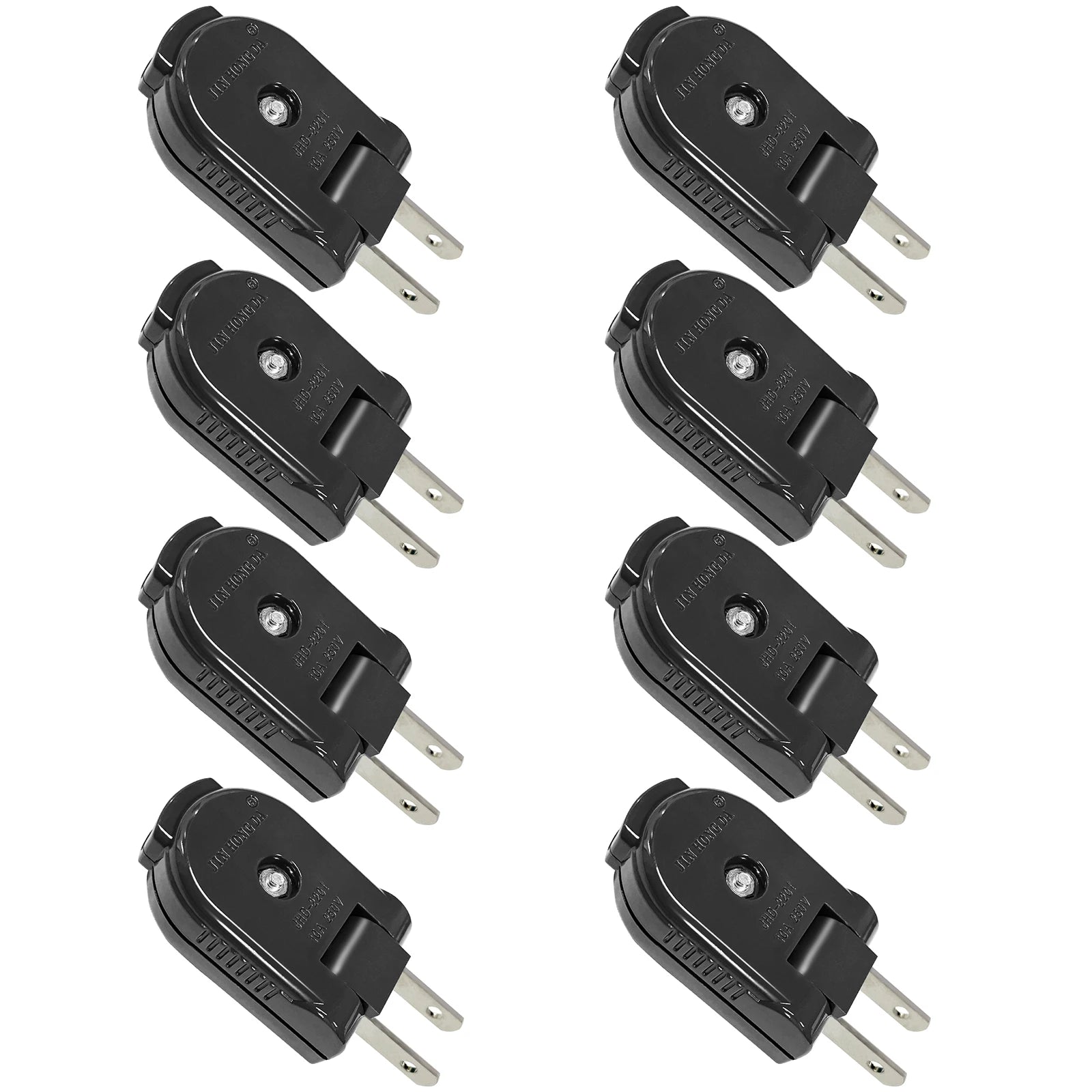 90-Degree Rotating US Power Plug Adapter - Space Saving Swivel Socket - 12