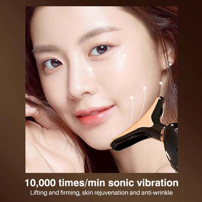 Microcurrent Facial & Neck Lifting Massager - Anti-Aging Skin Rejuvenation