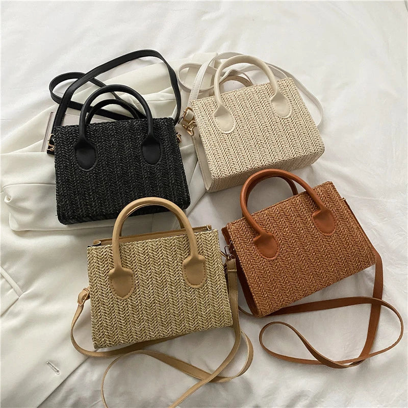 Luxury Floral Woven Crossbody