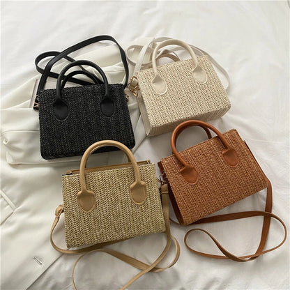 Luxury Floral Woven Crossbody