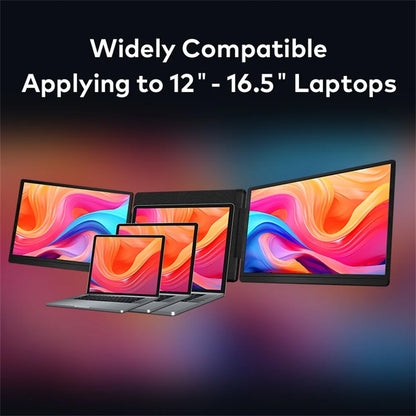 14-16" Dual Screen Laptop Monitor Extender - FHD IPS Portable Triple Display