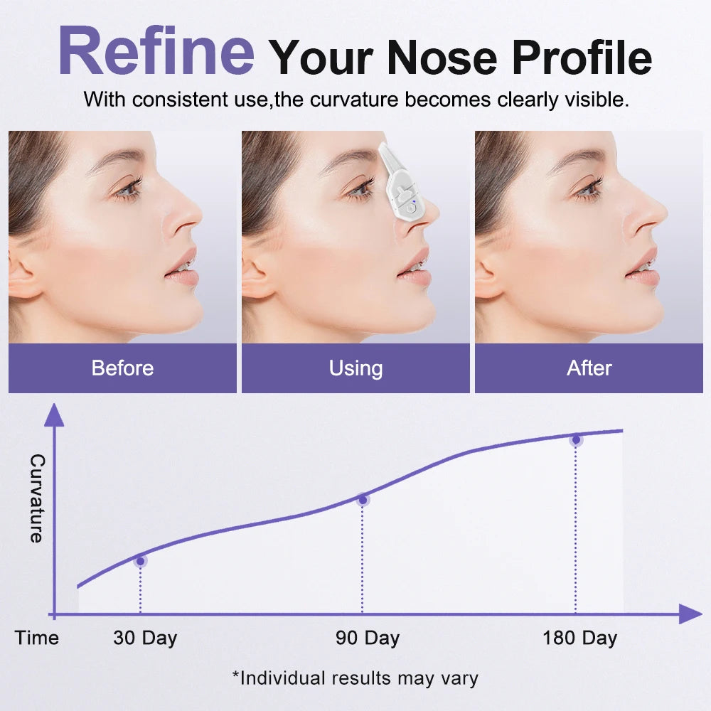 Electric EMS Nose Sculpting Massager & Lifting Clip