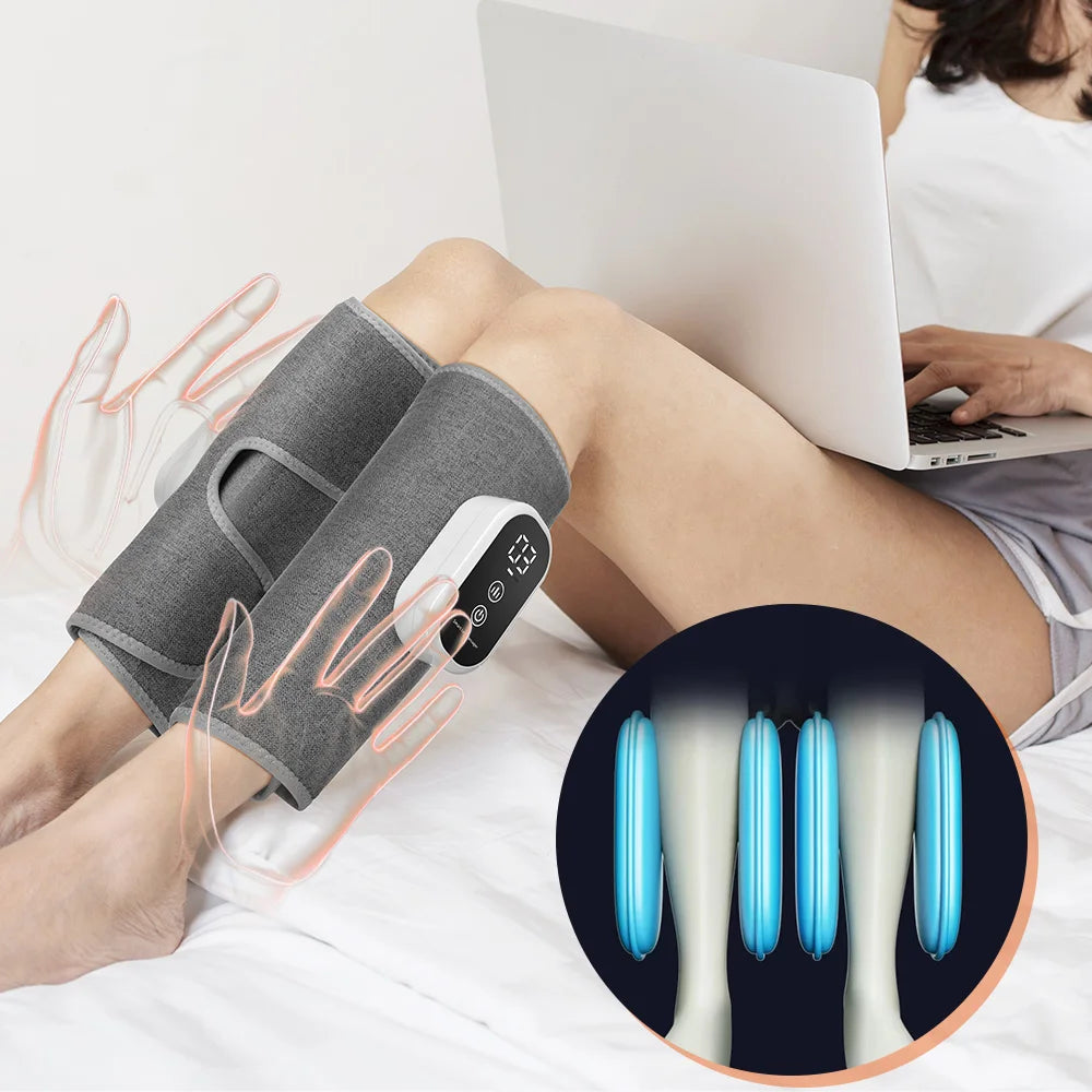 Wireless Electric Air Compression Leg & Calf Massager for Pain Relief