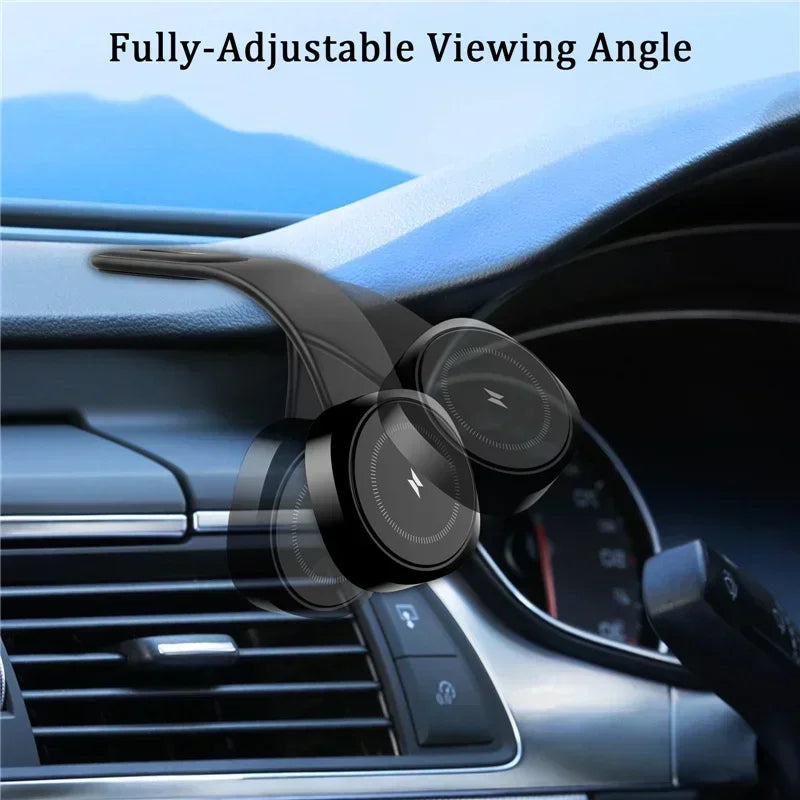 Magnetic Wireless Car Charger for iPhone 16 15 14 13 12 - 15W Fast Mount