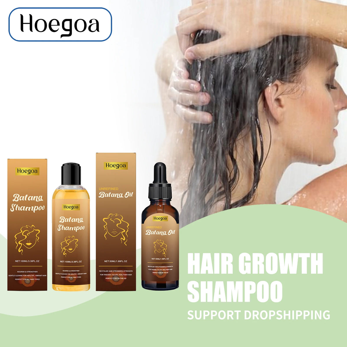 Batana Oil Hair Growth Shampoo & Scalp Treatment for Thick, Healthy Hair