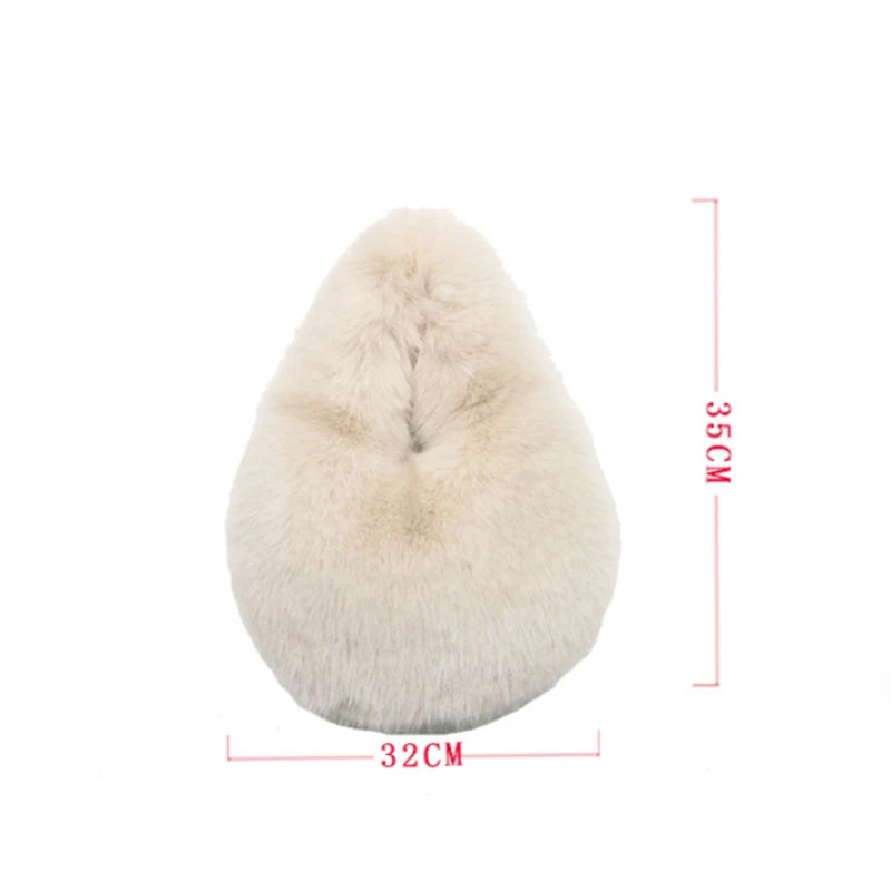 Luxury Soft Plush Bucket Bag