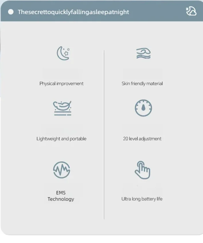Microcurrent Pulse Sleep Aid Device - Portable Insomnia & Anxiety Relief