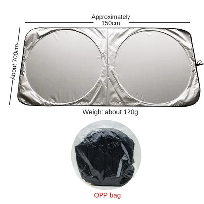 Foldable Car Windshield Sun Shade - UV Reflector Visor Cover