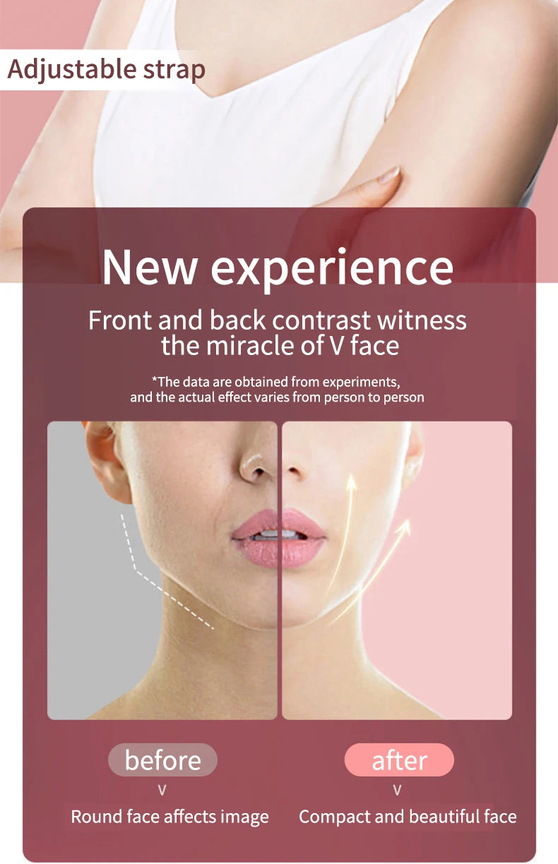 LED V-Face Lifting Massager: Photon Therapy & Vibration Slimming Device - 14
