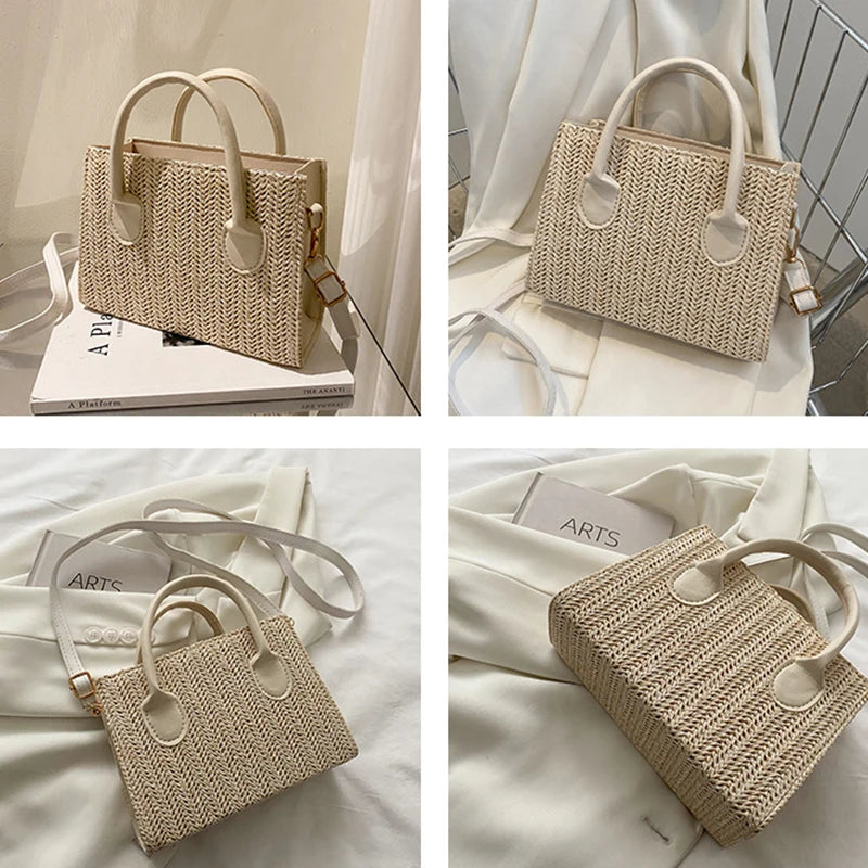 Luxury Floral Woven Crossbody