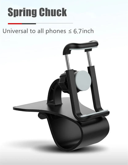 Universal Car Phone Holder Clip Dashboard Mount Stand for GPS Navigation