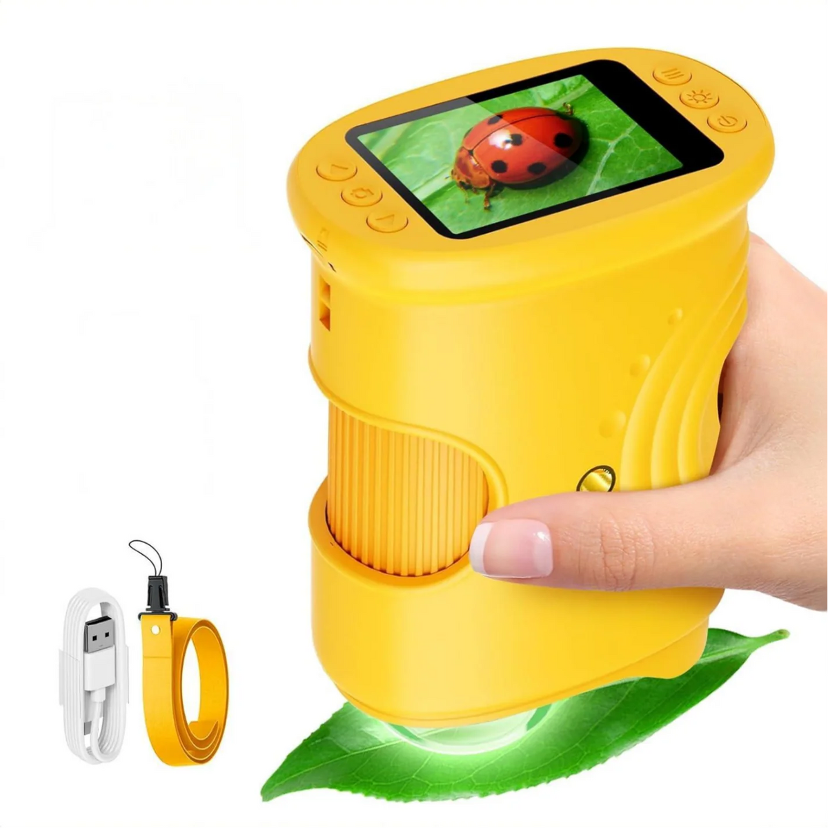 Portable Handheld Digital Microscope for Kids with HD IPS Screen