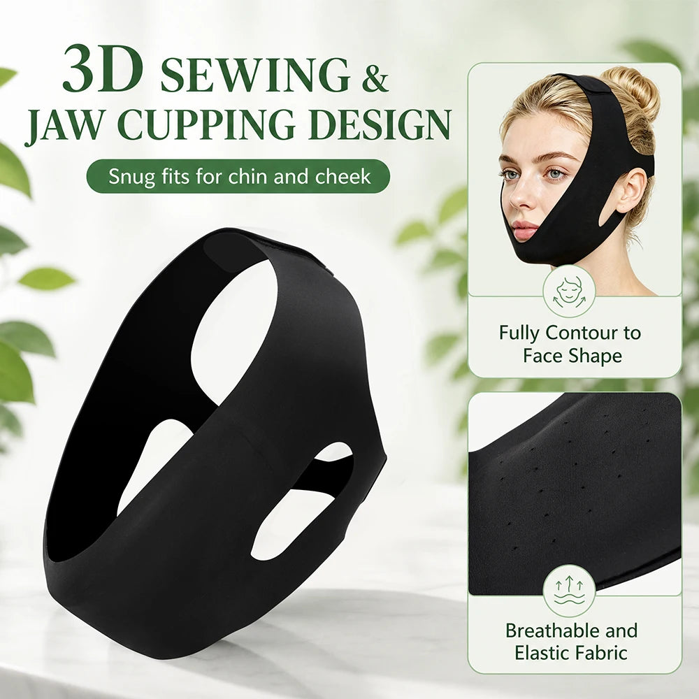 Reusable Face Ice Pack V-Line Lifting Bandage for Chin & Jawline Skin Care