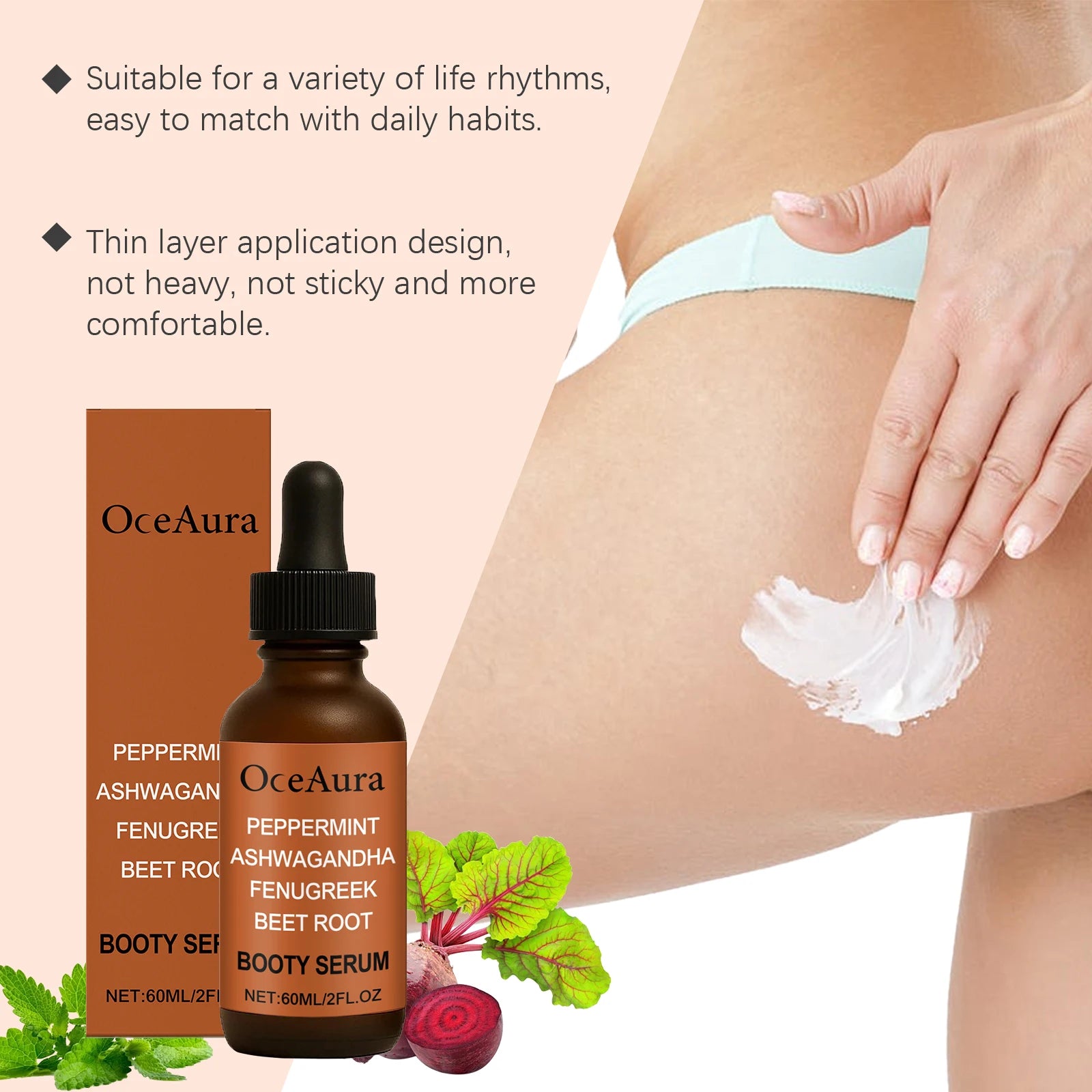 Butt Lifting Firming Essence - Nourishing Hip Enhancement Serum for Body Care - 6