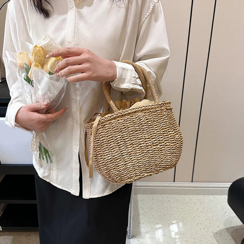 Luxury Handmade Straw Tote
