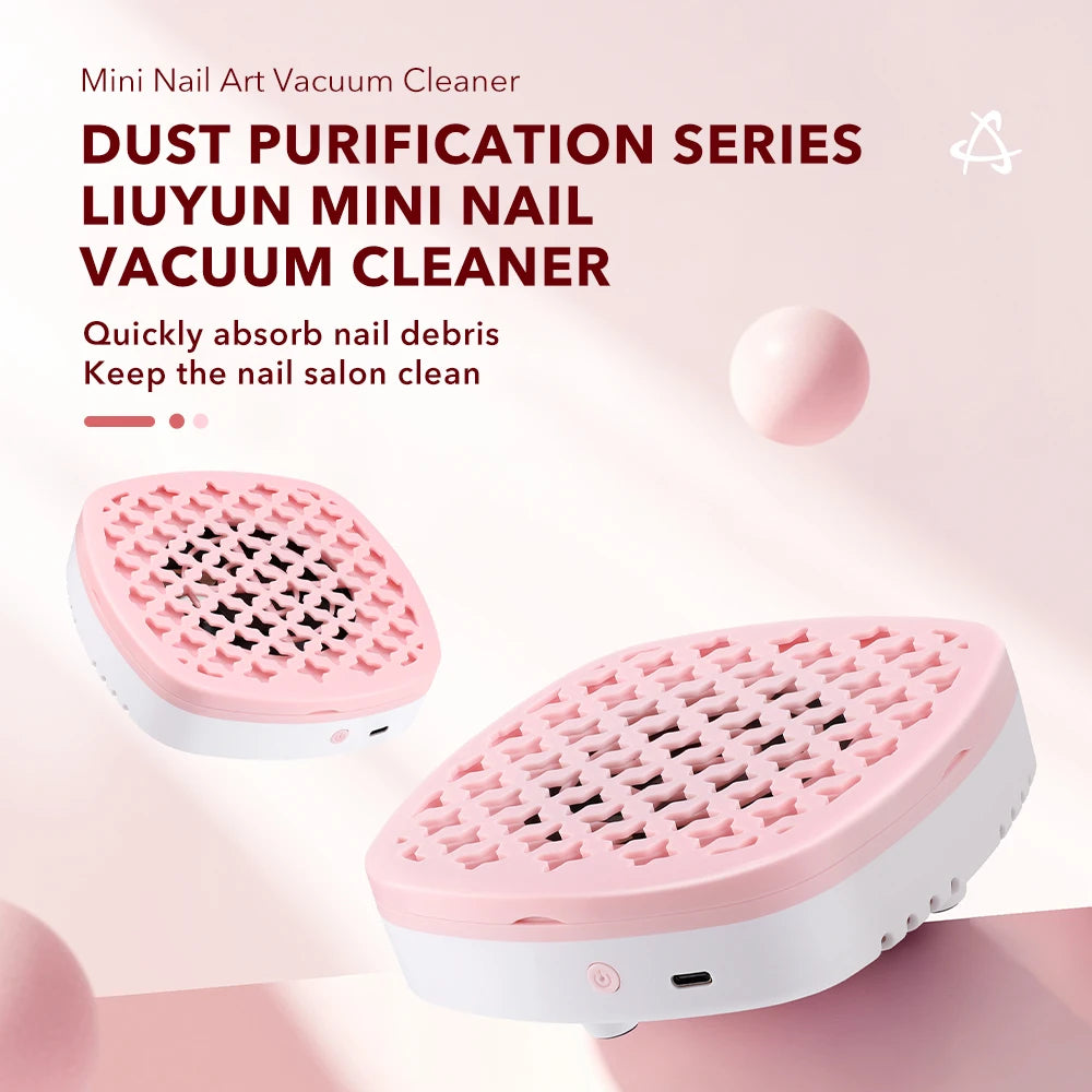 USB Nail Dust Collector with Washable Filter for Professional Manicure & Salon Use