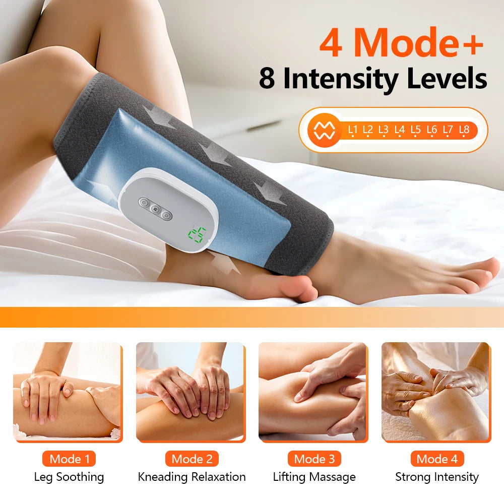 Wireless Air Compression Calf Massager for Leg Pain Relief & Circulation - 3