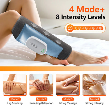Wireless Air Compression Calf Massager for Leg Pain Relief & Circulation