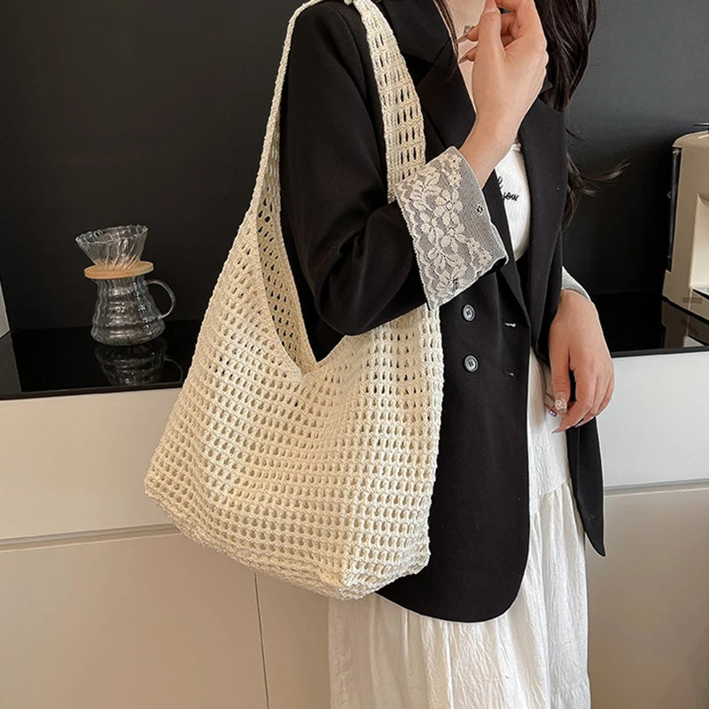 Luxury Bohemian Crochet Tote