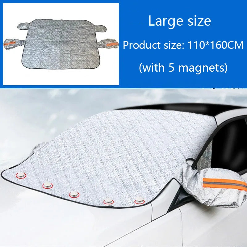Magnetic Car Windshield Snow Cover & Frost Shield - 19